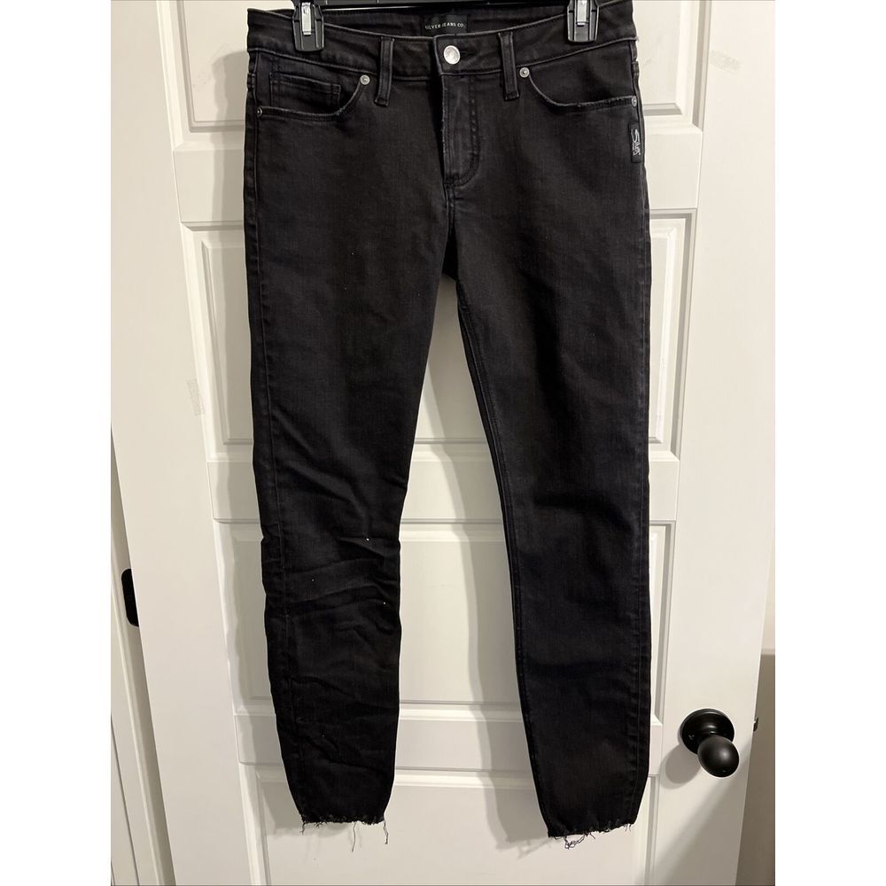 Silver Jeans Co. Most Wanted Universal Fit Tuesday Skinny Nwot‎ Black Jeans